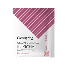 Clearspring Organic Japanese Kukicha, Roasted Twig Tea, 20 Teabags, Pack of 4