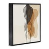 Stupell Industries Earthy Neutrals Pattern Black Framed Giclee Art, design