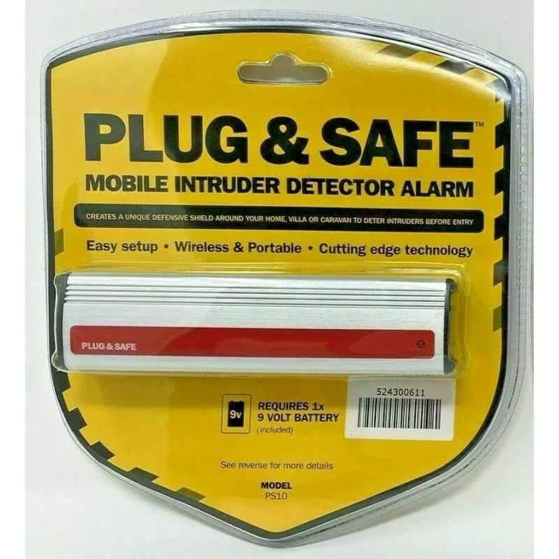Plug & Safe Mobile Intruder Detector Alarm (Model PS10) Easy