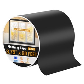 Feifeiya Window Flashing Tape 3.75 Inch x 90 ft & UV Resistant Flashing Tape with Acrylic Adhesion Waterproof, Self Adhesive & Self Sealing for Window and Door Frames