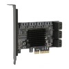 Adapter Card 6Gbps PCIE 4X to 10 Ports SATA3.0 Multi