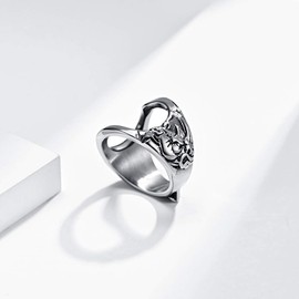 WOYNJI Stainless Steel Creative Versatile Finger Bottle Opener Ring for Men and Women Size 10