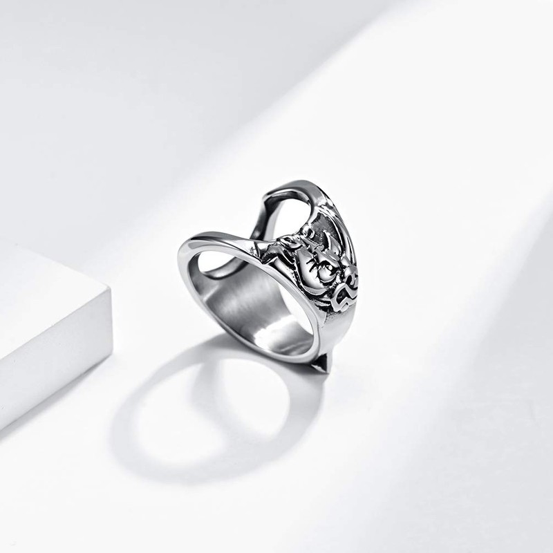 WOYNJI Stainless Steel Creative Versatile Finger Bottle Opener Ring for