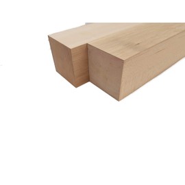 Basswood Carving Blocks - 3" x 3" (3" x 3" x 8" (2 Pcs))