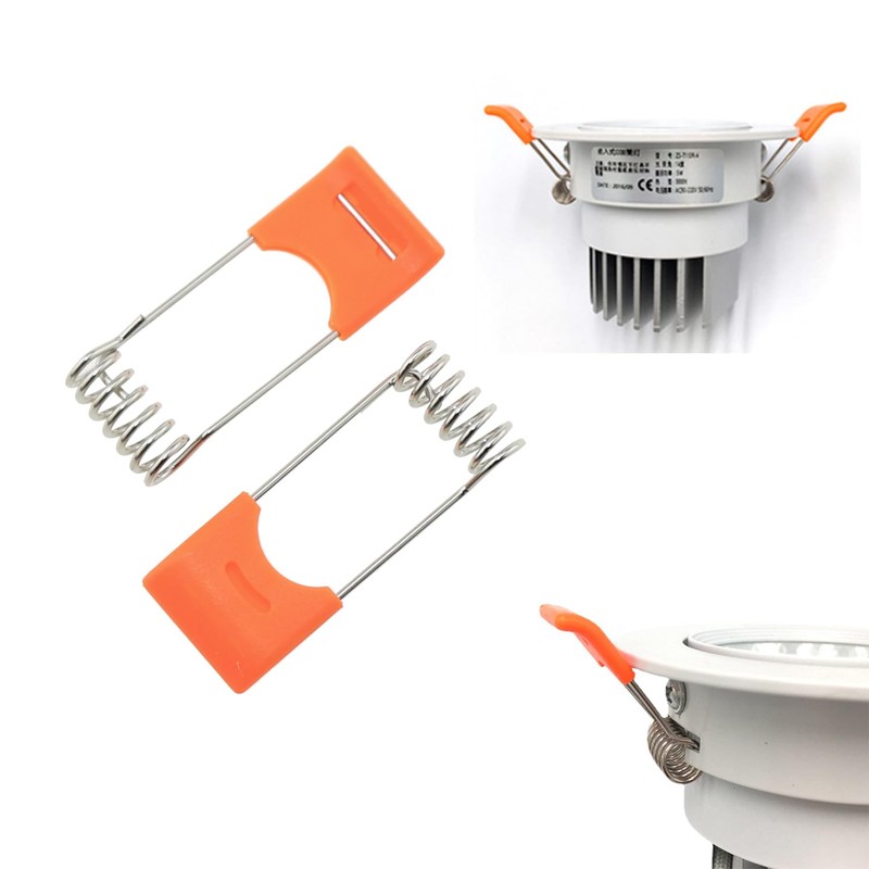 DGZZI 12PCS Recessed Ceiling Light Lighting Accessory Tube Spring Clip