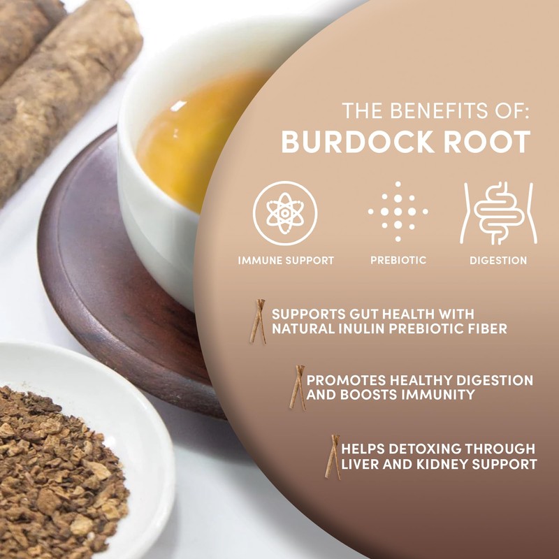 Worldwide Botanicals Organic Burdock Root – 1 lb - 100%