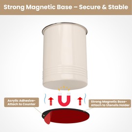 Magnetic RV Utensil Holder - Space-Saving Camper Accessories for RV Kitchen Organization - Strong Magnet Base for Secure Storage, No-Drill Utensil Organizer for Camping & Travel Trailers - 2 Pack