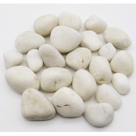UniDeco White Rocks for Plants – 10.0 Lb – 1.0 inch to 3.5 inch Stones Rocks Natural Small Rocks for Plants - Vase Filler Rocks - Stone for Aquarium Decoration - Small Rock Filler Bag of Stones