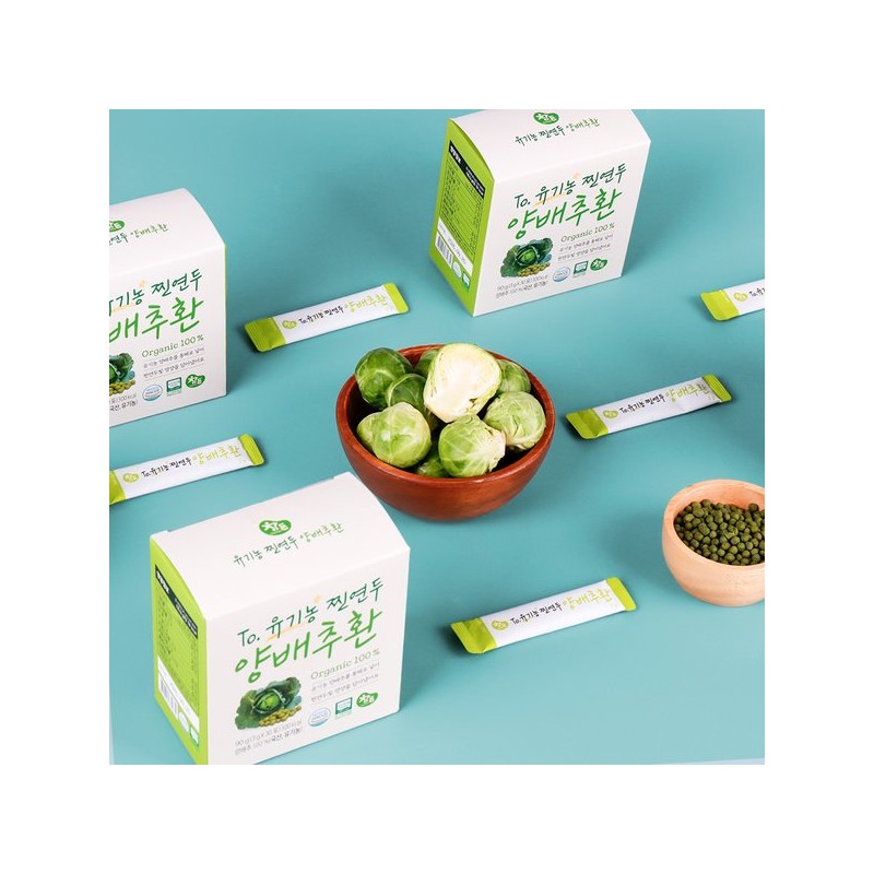 Chamdeun Health Science 유기농 찐연두 양배추환 동결건조 3g x 30포