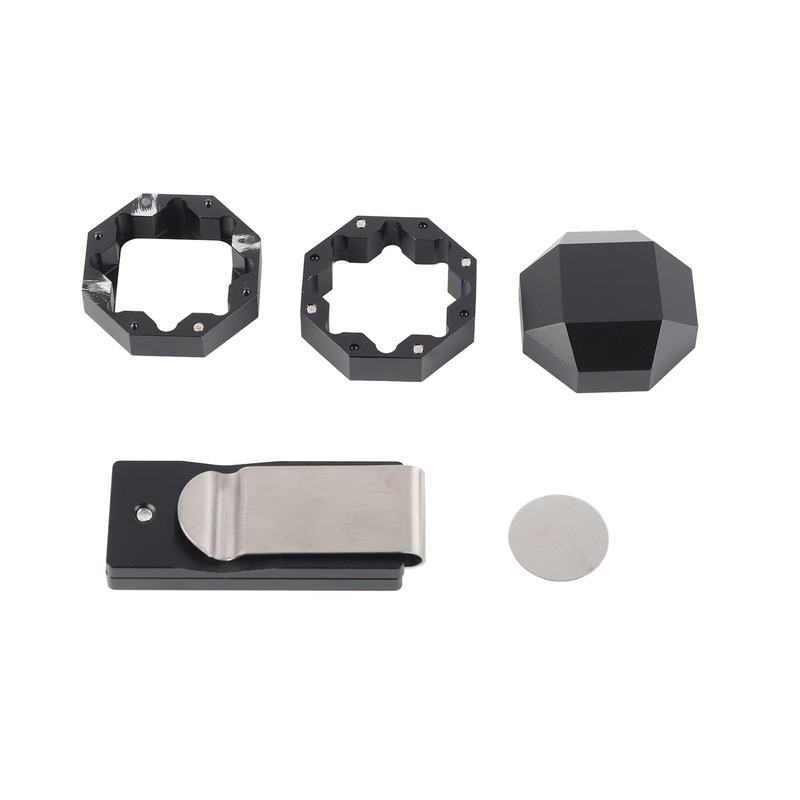 Aluminum Cue Chalk Holder Clip Octagon Universal 3 Layers Billiard