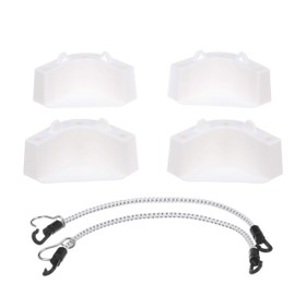 Attwood 14137-7 Cooler Mounting Kit, 4 Corner Pieces, 2 Quick-Connect Stretch Straps, Corrosion-Resistant