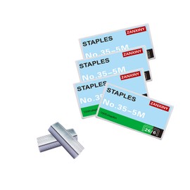 Standard Staples,Desktop Staples 1/4" (26/6), Galvanised Staples 26/6 Type, 1/4" (26/6) Jam Free Sharp Chisel Point Design Staples for Office School Home Stapler Stapling Refills - 4 Boxes (4000Pcs)