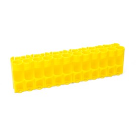 Storacell AA Battery Storage Caddy, Yellow - Holds 24 Batteries (Not Included)