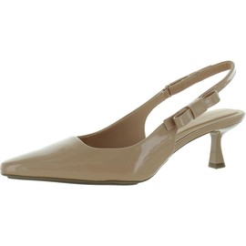 Anne Klein Women's Slingback Heel Pump Carmel, Nude Patent, 10