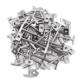 T-Pins Replacement Steel Needles Tile Leveling System, 1.5mm Tile Leveling Floors Walls Building Construction Tools for 2mm Tile Gap （100Pcs）