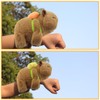 2 Pcs Animal Slap Bracelets Capybara Plush Toy,Capybara Huggers Slap