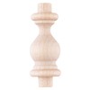 Turned Hardwood Spindles | Pack of 10 | Unfinished Wood