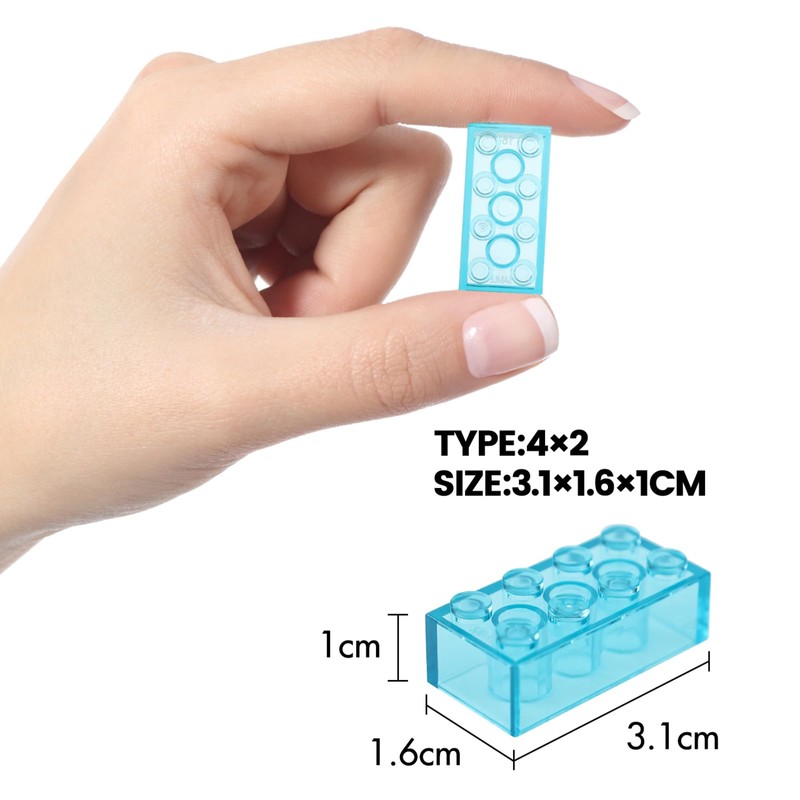 WYSWYG 140 Building Blocks, 2 x 4 Classic Bricks, Compatible