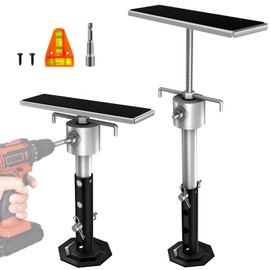 BuyGoe RV Slide Out Support Jacks with Flat Top Block, for Travel Camper RV Height Adjustable from 11" to 23", Heavy Duty Quick Lift Stabilizer up to 5000 lbs Capacity,Set of 2 Trailer Stabilizers