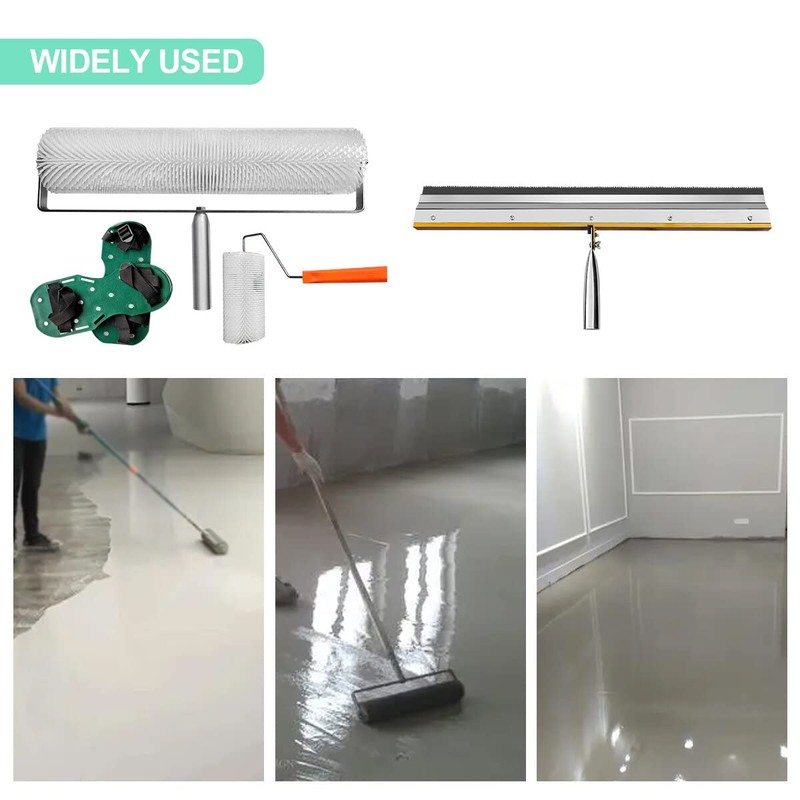 Self-Levelling Cement Tool Kit，Floor Construction Tools for Epoxy Flooring with