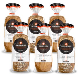 Dr. B's Multigrain Bread | 2g Net Carbs & 7g Protein | Low Calorie, Vegan, Sugar Free | Fresh, Sliced, Keto & Low Carb Bread Loaf (6 Pack (16 oz), Everything Seasoning & Plain)