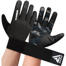 RDX Weight Lifting Gloves with Wrist Support -Touch Screen Full Finger Gym Workout, Breathable Anti Slip Padded Grip, Men Women Fitness Training, Powerlifting Bodybuilding HIIT Exercise Weightlifting