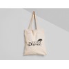 Getting Shirty Team Damon Fandom Tote Shopping Bag (Beige)