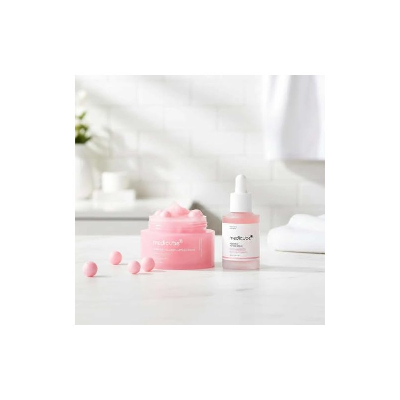 Medicube Crema Cápsula Colágeno Rosa Pdrn Pink Peptide Serum