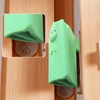 Door Pinch Guard,Slam Stoppers,Soft Stopper Hinge,Hanging Rubber Wedge,Green,2PCS