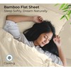 Royale Linens Bamboo Viscose Twin Flat Sheets Only - Cooling