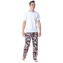 INTIMO Looney Tunes Mens' Character Tasmanian Devil Taz Sleep Pajama Pants (Medium)