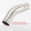 FGJQEFG 5 Inch Stainless Steel Polished Diesel Exhaust Elbow Tip,5''
