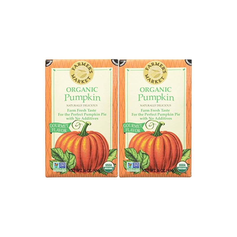 Farmers Market Organic Pumpkin Puree-15 Oz-2 Pack