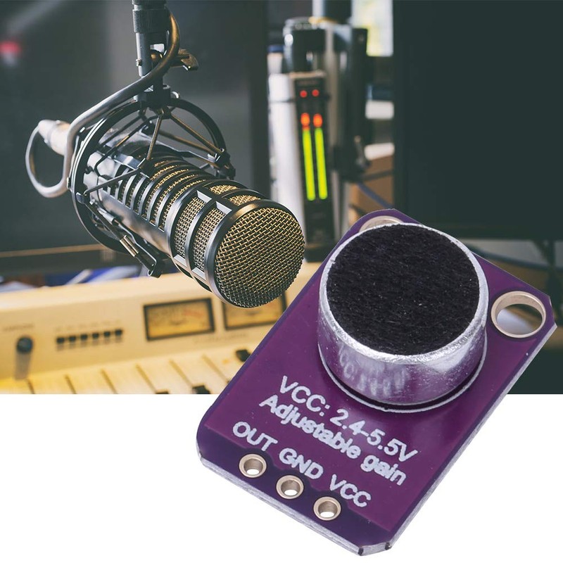 2.4V to 5.5V Microphone Amplifier Module, MAX4466 Excellent Power Supply