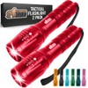 GORILLA GRIP Powerful LED Tactical Flashlight, 750 FT High Lumens