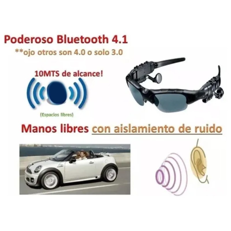 Sunglasses Headset USB Charging Bluetooth 4.1 Ear Buds Stereo Bluetooth