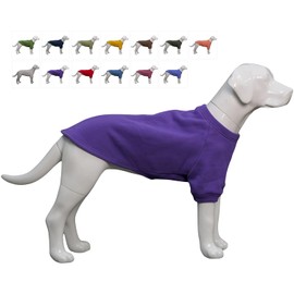 Lovelonglong Sweatshirt Cold Weather Pullover Autumn and Winter T-Shirts for Small Medium Large Size Dogs Purple M