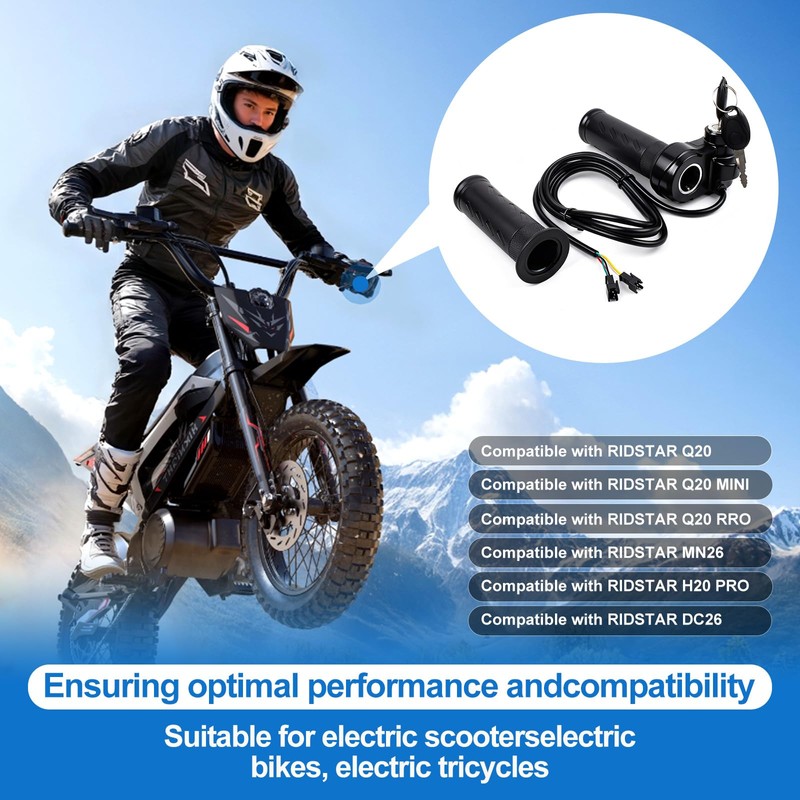 Full Twist Throttle Ridstar Q20 - Electric Bike Throttle Grip