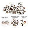 ZWWOGE Wall Sticker Coffee Time But First Coffee Cappuccino Wall