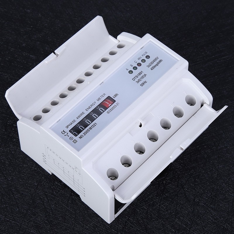 3 Phase 4‑Wire Meter DTS1891 High Accuracy 7P Counter Rail