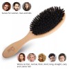 BLACK EGG Boar Bristle Hair Brush for Women Men Kid,
