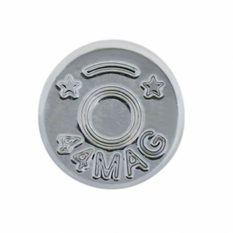 Chrome Bullet Casing Shape Valve Caps, Standard Fit, Set of