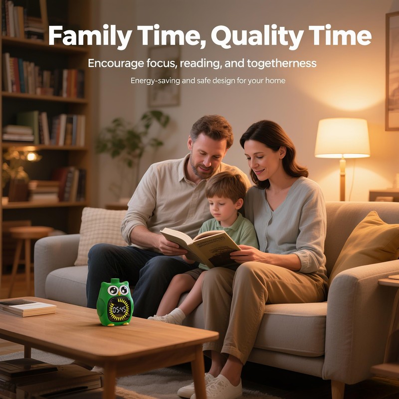 Doli Yearning Visual Timer for Kids, 99 Minute Cute Owl