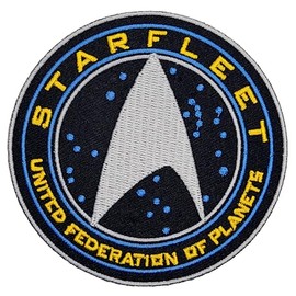 Starfleet United Federation Space of Planets Patch - 3.5 Inch Hook Fastener P747