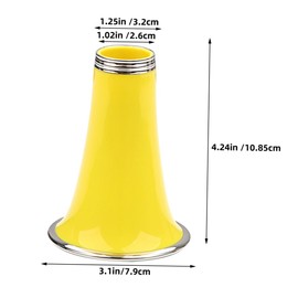SUPVOX Clarinet Bell Replacement for Music Instruments Lightweight and Portable Yellow Design for Beginners and Professionals Exceptional Sound Quality and Easy to Play