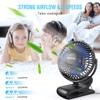 BESKAR USB Clip on Fan, Portable Small Fan with Cord