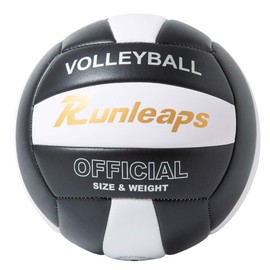 Runleaps Volleyball, Beach Volleyball, Soft No. 5 Ball, Lightweight, Waterproof, Indoor/Outdoor Practice Ball, Indoor/Outdoor Use, For General Use, Women's Volleyball, High School Students, Junior