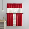 No. 918 Martine Microfiber Semi-Sheer Rod Pocket Kitchen Curtain Valance