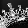 Frcolor Bridal Crystal Headband Crown Tiara with Comb for Wedding