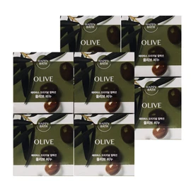 Happy Bath Soap Olive 90g x8/Face Soap / 해피바스 비누 올리브 90g x8개/세수비누